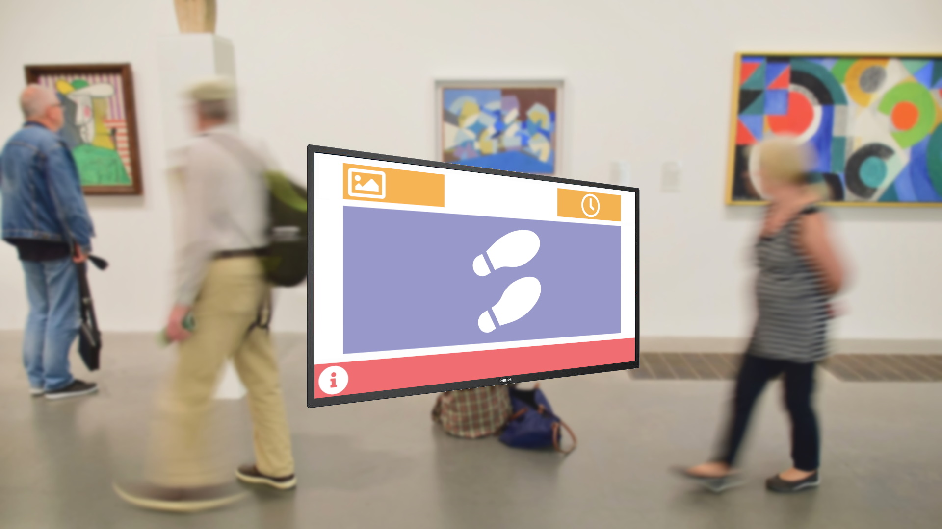 Opensignage voor het museum en culturele instellingen