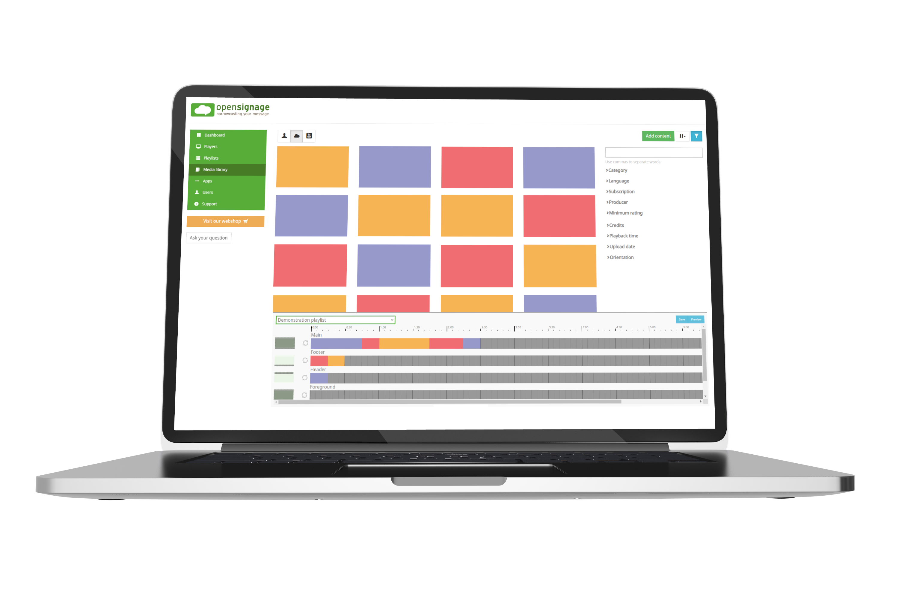 Manage your broadcast easily in the online environment