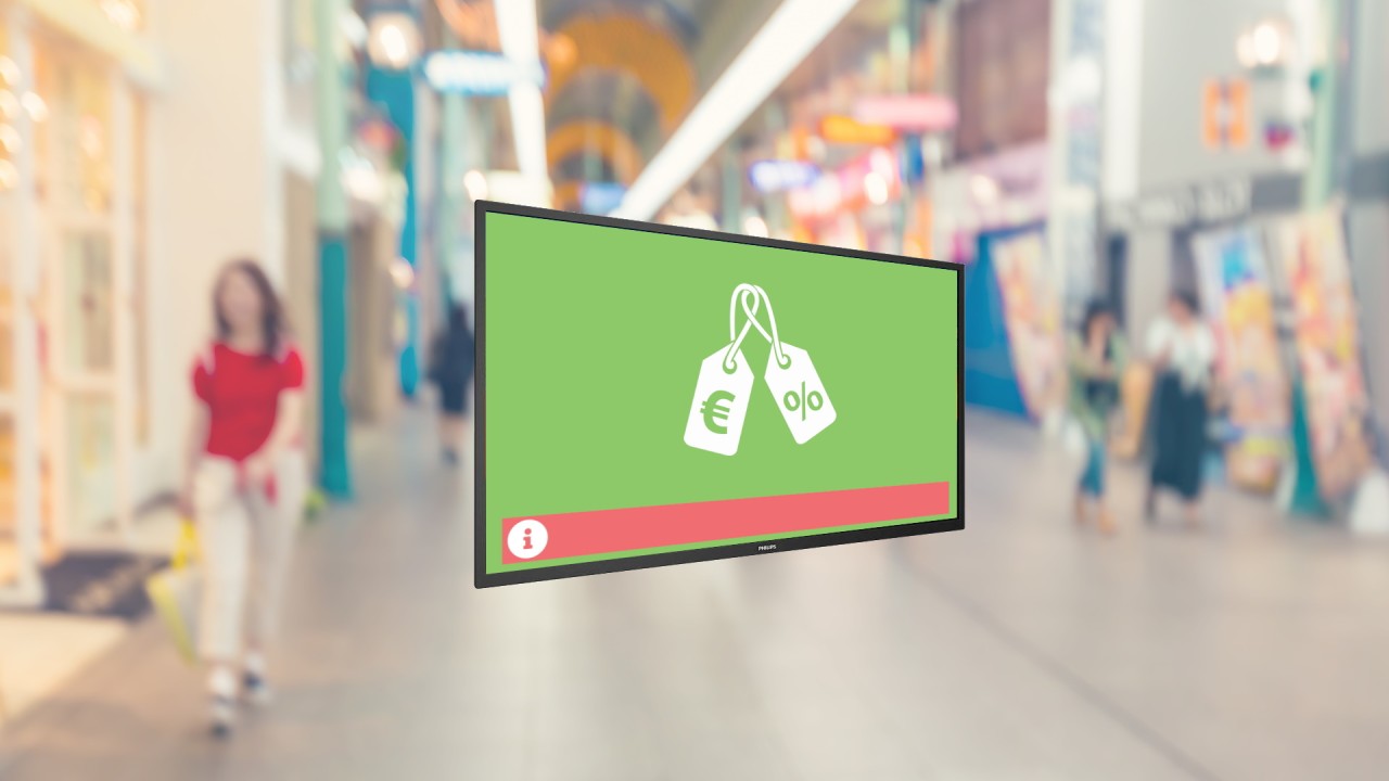 Narrowcasting in de retailbranche voor winkels