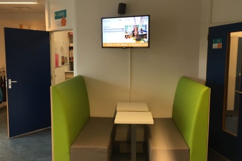 Screen in main hall